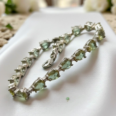 Zultanite Taşlı, Altın Rodajlı Gümüş Bileklik