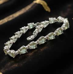 Zultanite Taşlı, Altın Rodajlı Gümüş Bileklik