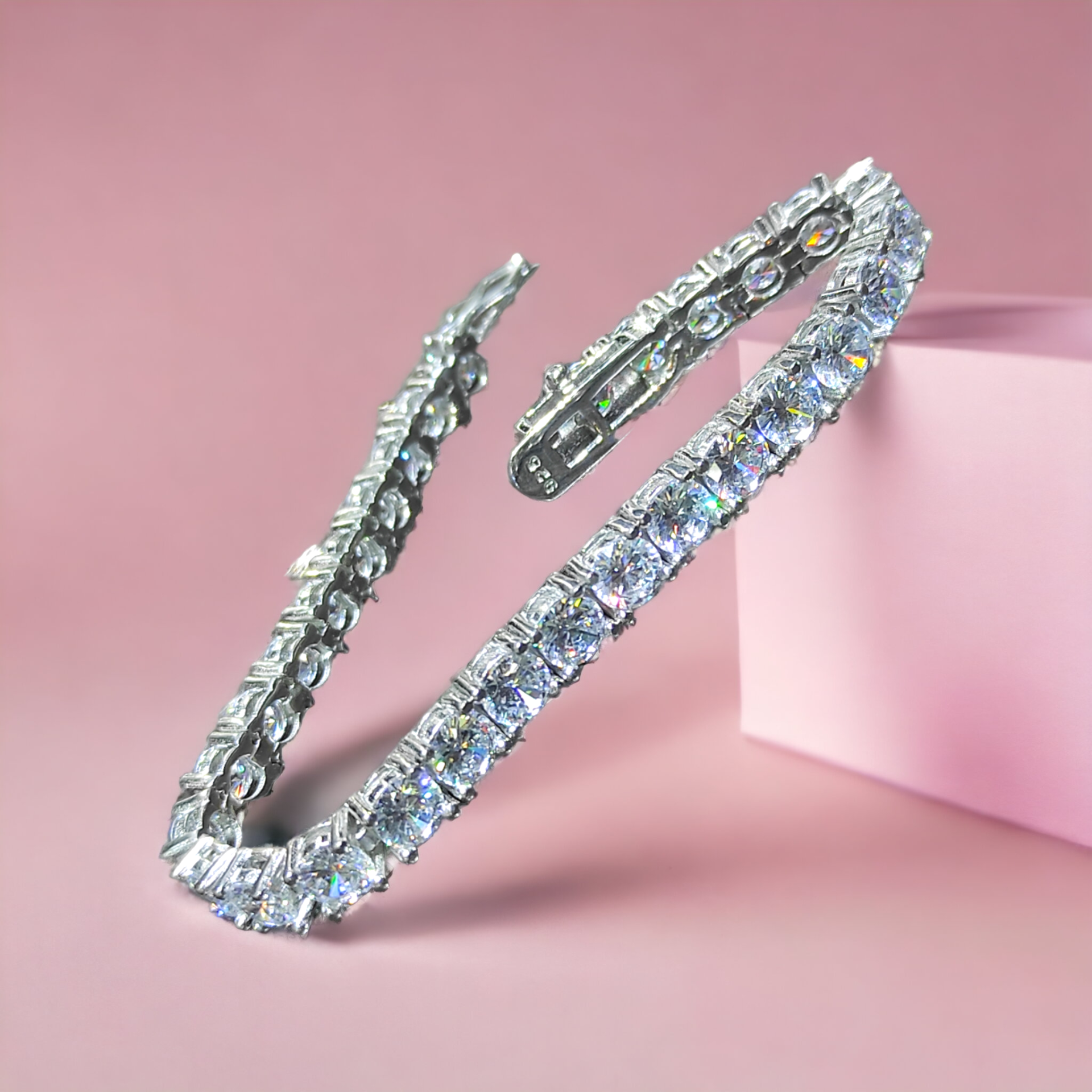 Swarovski Taşlı Altın Kaplamalı 5 mmSuyolu Bileklik