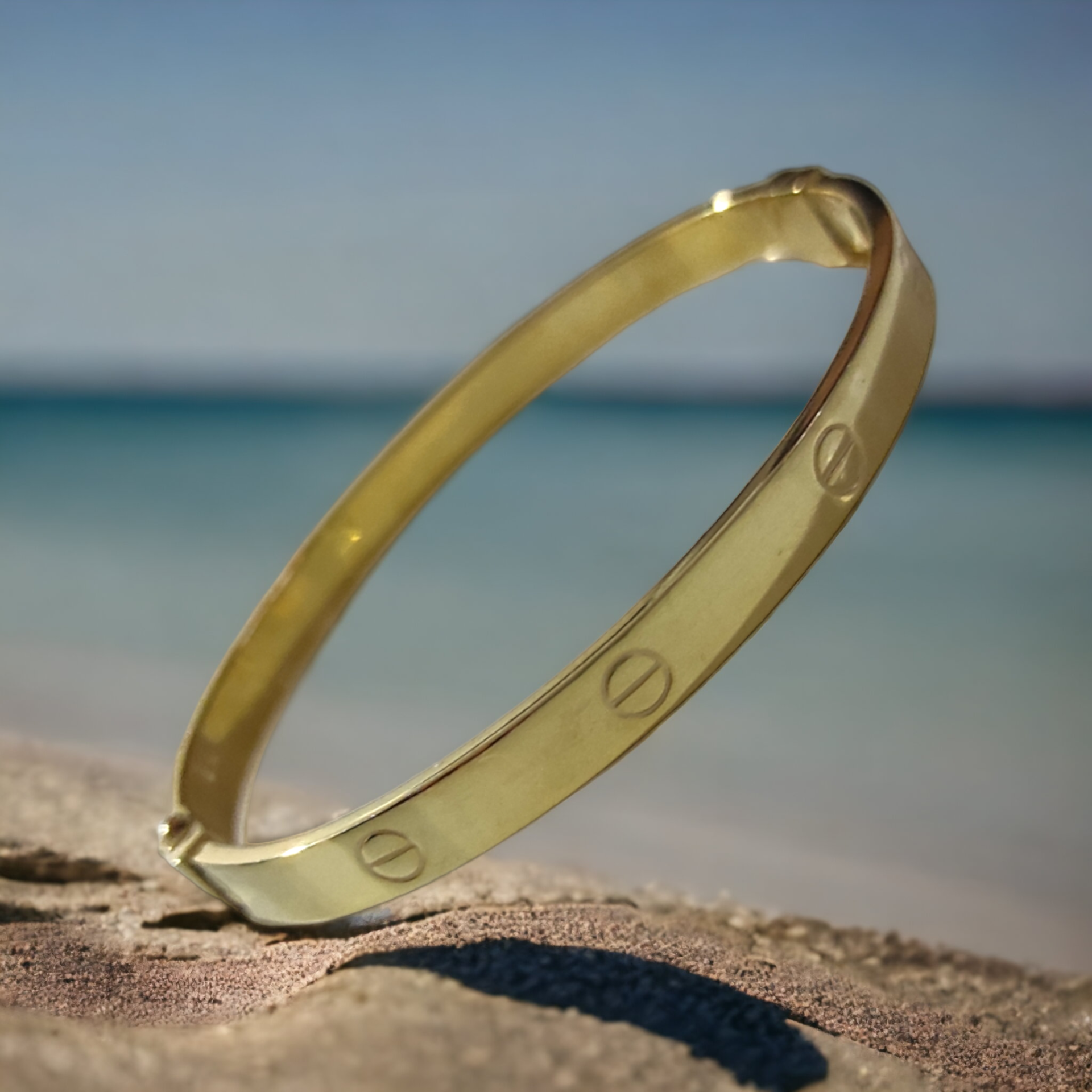 Cartier model, Altın kaplamalı Gümüş Bilezik