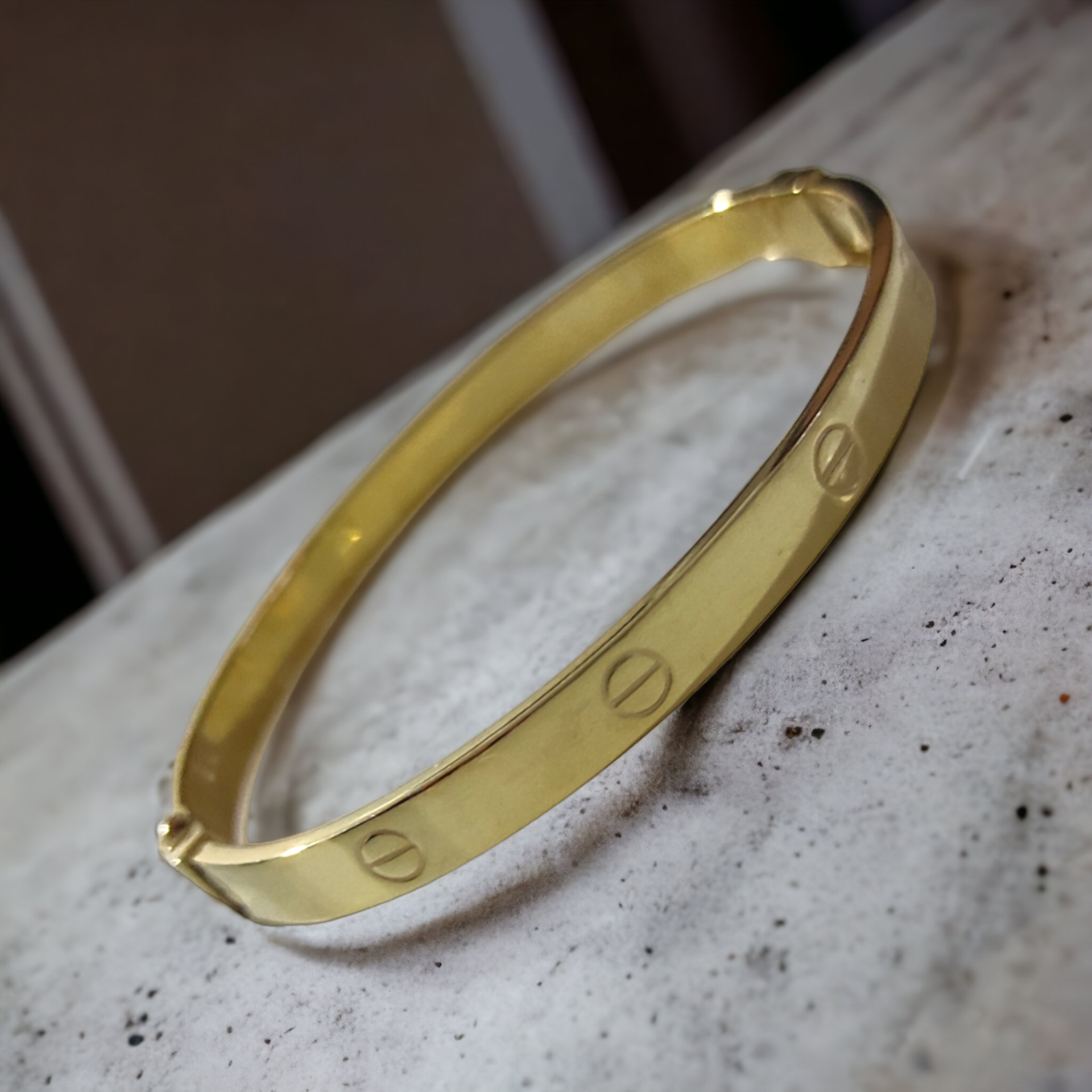 Cartier model, Altın kaplamalı Gümüş Bilezik