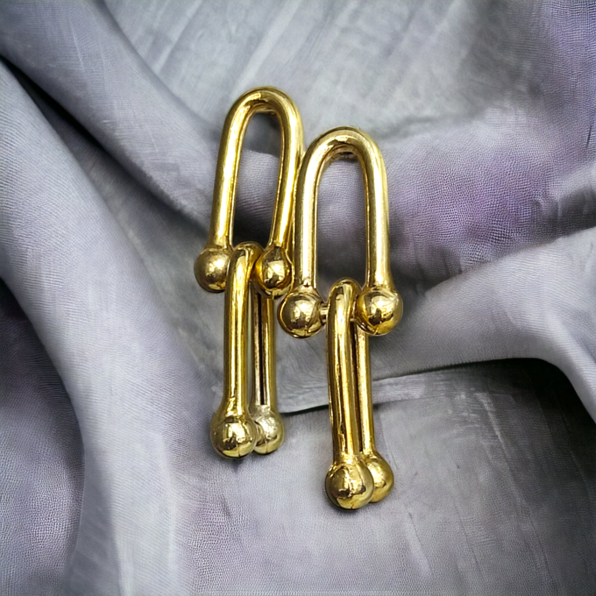 Tiffany model, Altın kaplamalı Gümüş Küpe