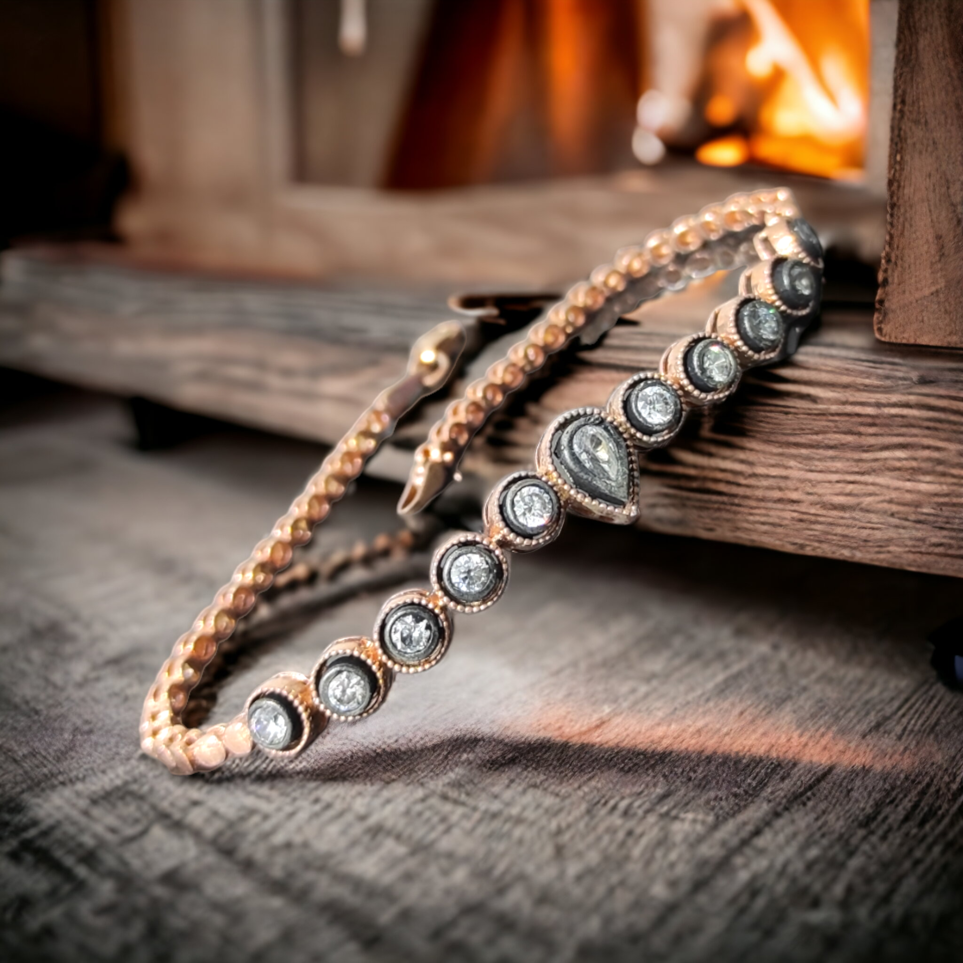 Elmas Montur, Altın kaplamalı, Gümüş Bileklik